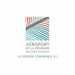 Le logo de l'aéroport de La Réunion Roland Garros. C'est une référence d'Antoine Chadufau en conseil en communication.
