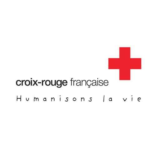 Le logo de la Croix Rouge. Il s'agit d'une référence client conseil en communication d'Antoine Chadufau.