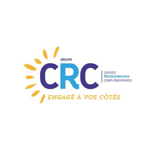 Le logo du Groupe CRC qui est la caisse réunionnaises complémentaires de La Réunion. Il s'agit d'une référence d'Antoine Chadufau.