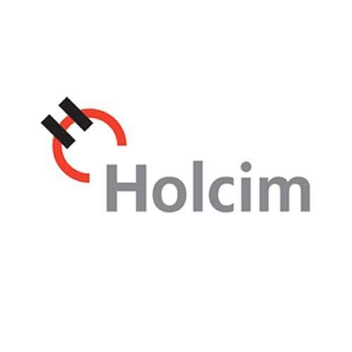 Le logo du cimentier Holcim. Il s'agit d'une référence conseil en communication d4antoine chadufau à La Réunion.