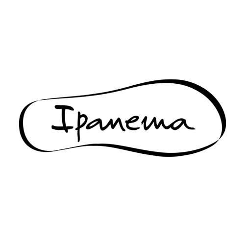 Le logo d ela marque de tongue brésilienne Ipanéma dsitibuée par La Halle à La Réunion. Il s'agit d'une référence conseil en communication d'Antoine Chadufau.