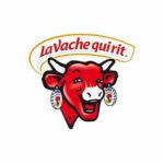 Le logo de La Vache Qui Rit est une tête de vache rouge avec deux boucle d'oreille. Il s'agit d'une référence client en conseil en communication d'Antoine Chadufau.