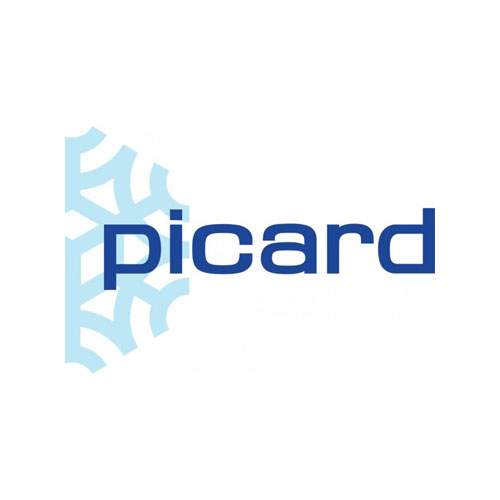 Le logo de l'enseigne Picard, spécialiste français des plats surgelés. Il s'agit d'une référence d'Antoine Chadufau en conseil en communication.