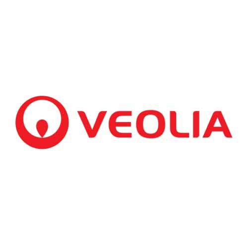 Le logo de Véolia, distributeur d'eau et de services associés à sa distribution. Il s'agit d'une référence cosneil en communication d'Antoine Chadufau.