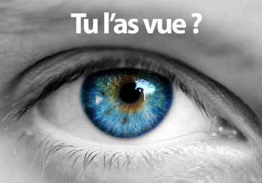 Tu l'as vue ? Quoi ? La pub ?