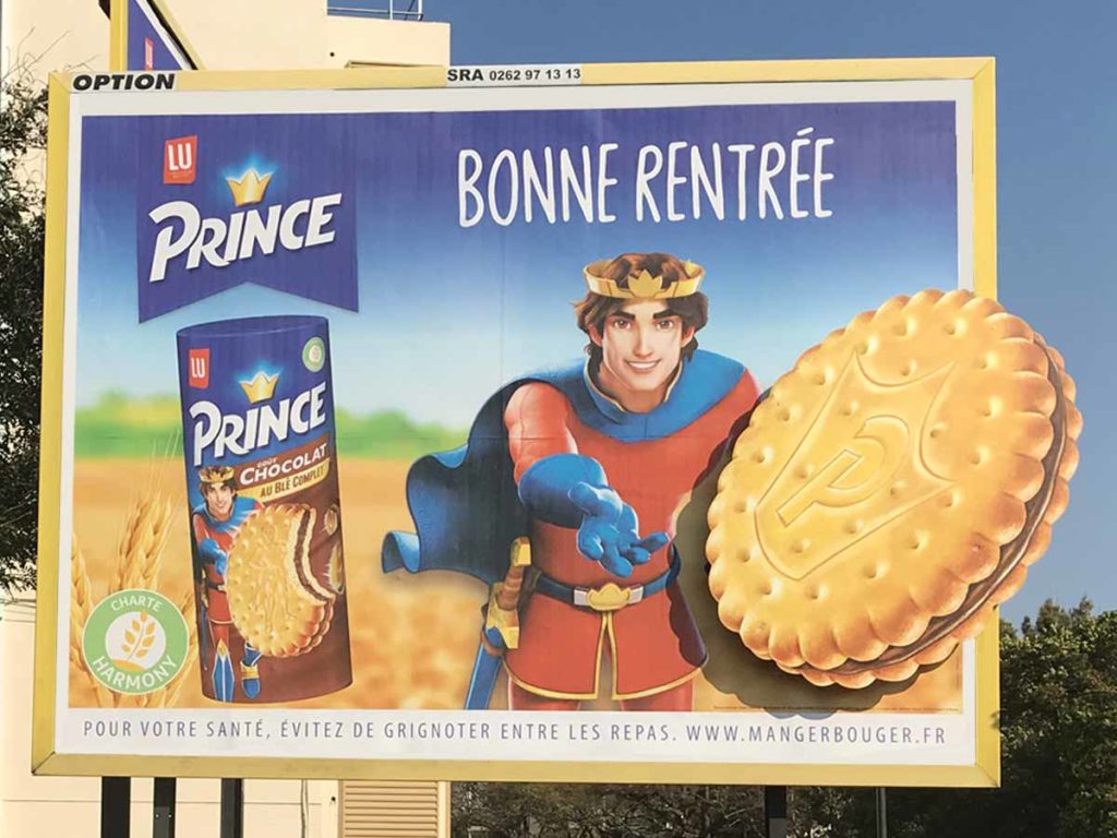 Campagne d'affichage de Prince à La Réunion