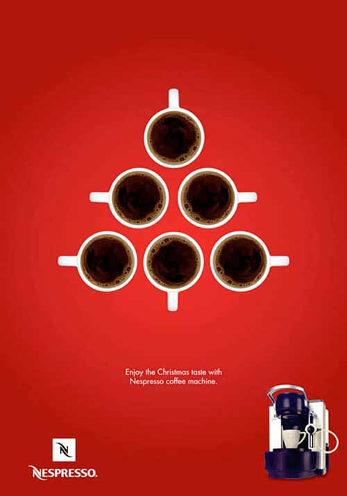 Top 30 des publicités créatives autour du sapin de Noël 27 Nespresso
